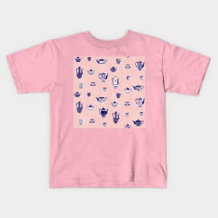 Blush Tea Party Kids T-Shirt